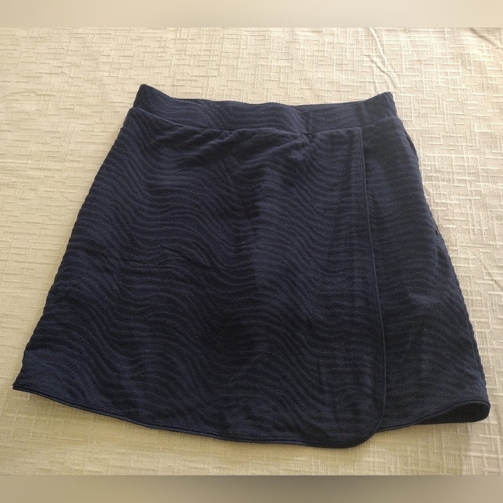 J. McLaughlin Womens Mini Skort Tennis Golf Navy Blue XS Zip Pockets EUC